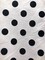 1 Yard White Poly Cotton Fabric with Black Dots for Crafts, Costumes, and Décor Projects, 59/60″ Wide